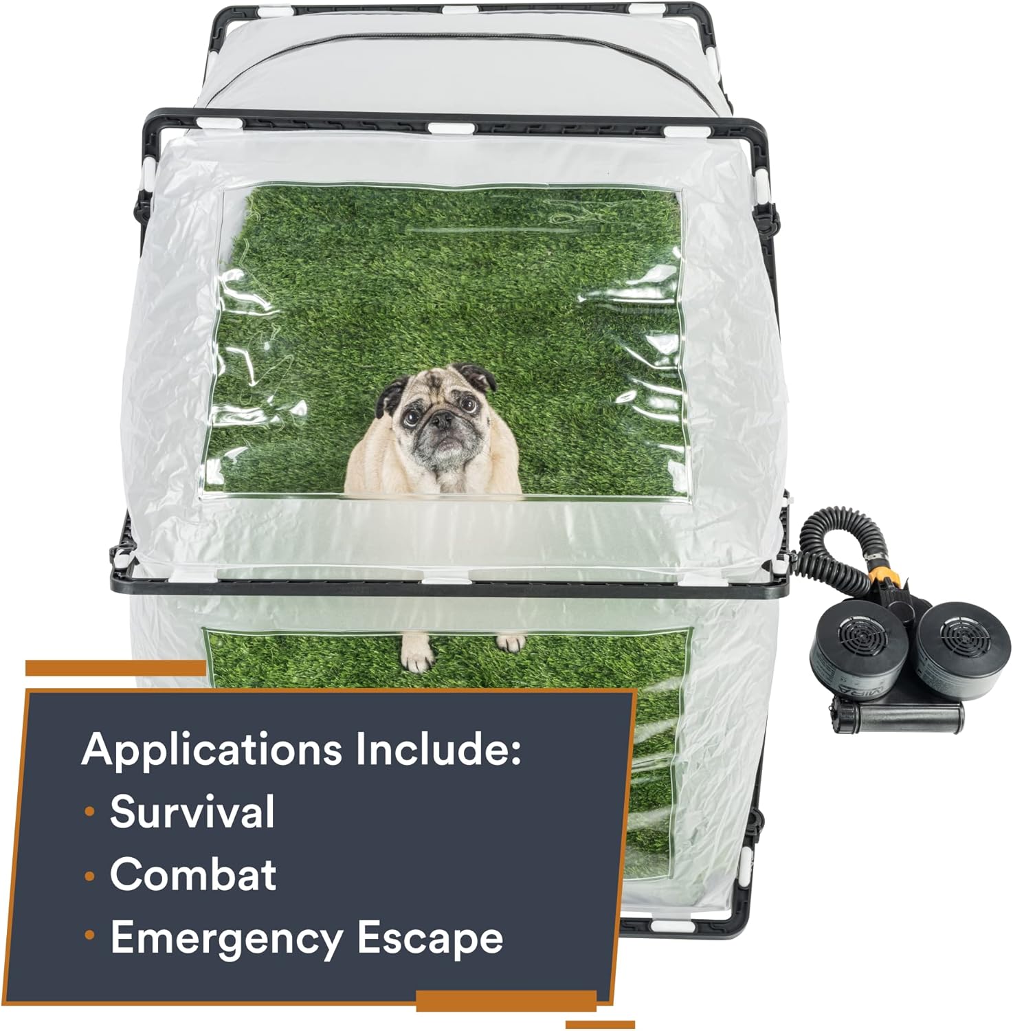 MIRA Safety First Breed Collapsible CBRN Animal Ark/ Dog Gas Mask